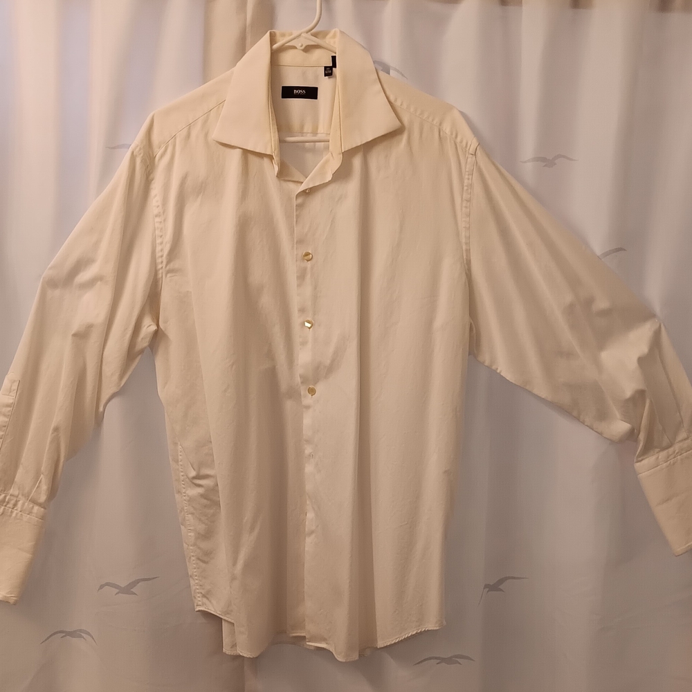 Boss Men's (Light) Ivory Dress Shirt